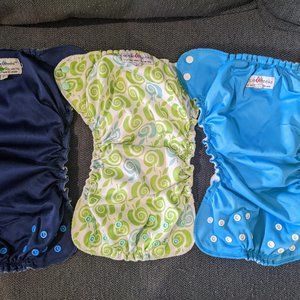 Applecheeks Size 2 Diaper Cover Lot